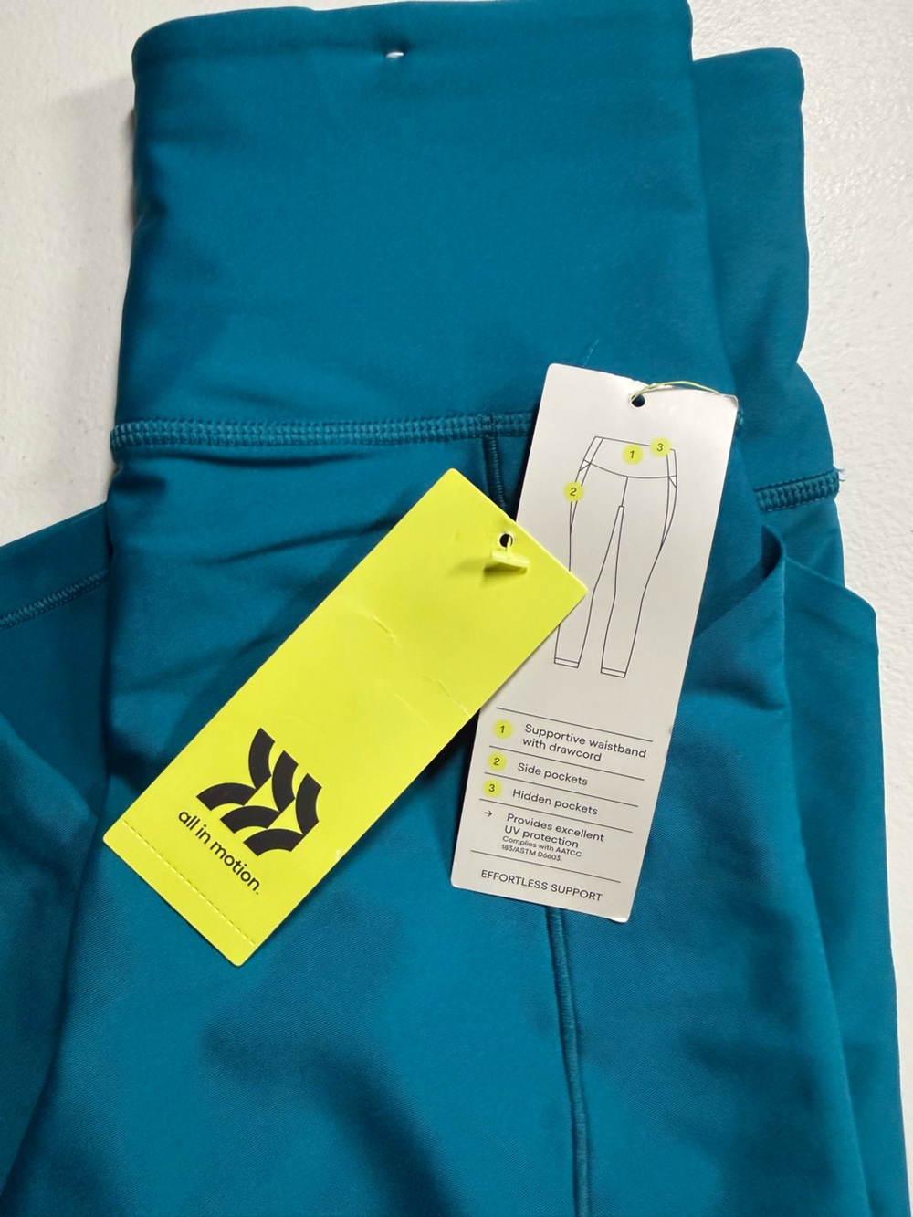 NWT All in Motion High-Rise 7/8 Leggings Teal XS